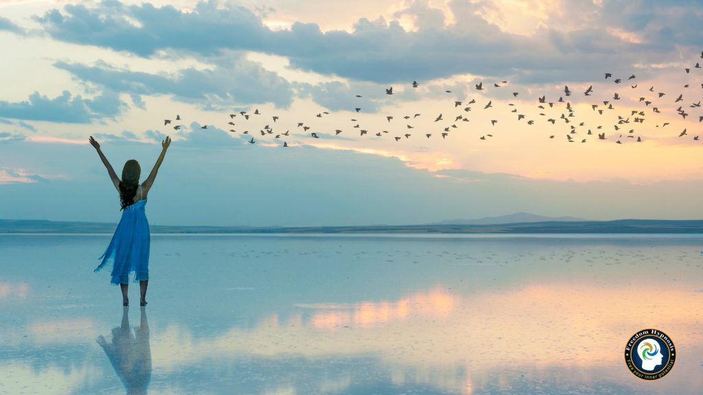 picture of someone after hypnotic suggestion feeling happy